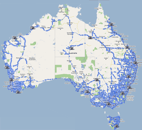 Google Map Australia